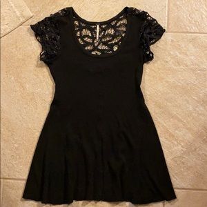 Free People | Black Lace Tunic | Size: S